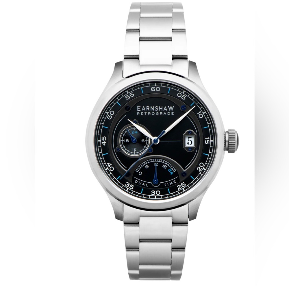 Effortlessly DUAL TIME RETROGRADE GRANITE BLACK